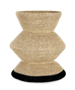 Bizzotto Ceste Decorative>P.VASO DECORATIVO LANH NATURAL NERO H43