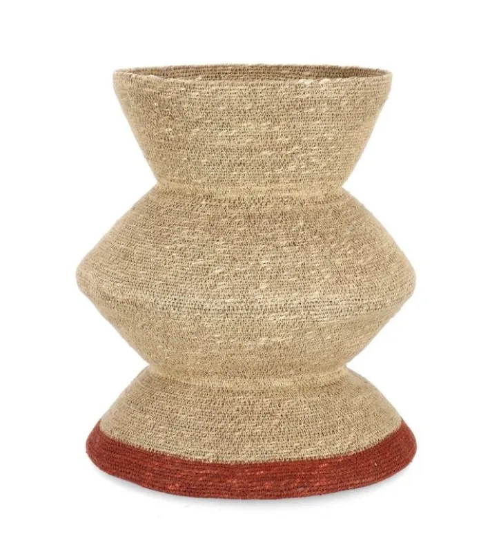 Bizzotto Ceste Decorative>P.VASO DECORATIVO LANH NATURAL RUSTY H43