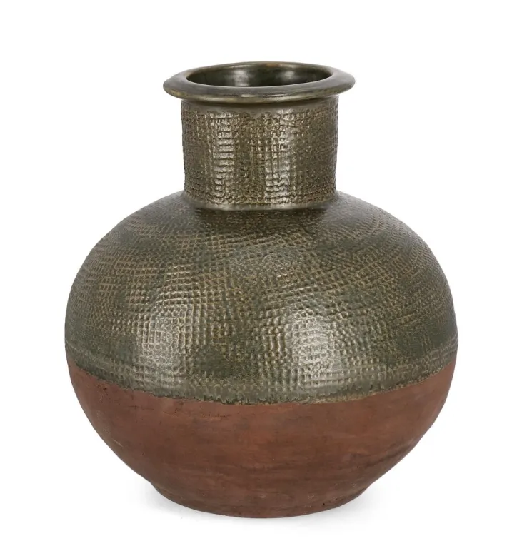 Bizzotto Vasi E Coprivasi>P.VASO KLAS TERRACOTTA VERDE H53