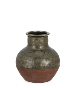 Bizzotto Vasi E Coprivasi>P.VASO KLAS TERRACOTTA VERDE H35