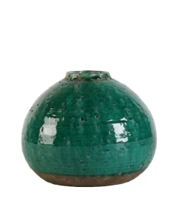 Bizzotto Vasi E Coprivasi>P.VASO RUNE TERRACOTTA VERDE D28