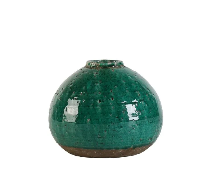Bizzotto Vasi E Coprivasi>P.VASO RUNE TERRACOTTA VERDE D28