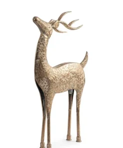 Bizzotto Oggettistica>RENNA BRYANNA STAND ORO H69,5