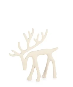 Bizzotto Oggettistica>RENNA CORNWALL STAND BIANCO H14,5