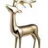 Bizzotto Oggettistica>RENNA GLOWER STAND ORO H28