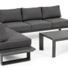 Bizzotto Salotti Completi>SALOTTO ANGOLARE IN ALLUMINIO ANTRACITE CX23 - KONNOR