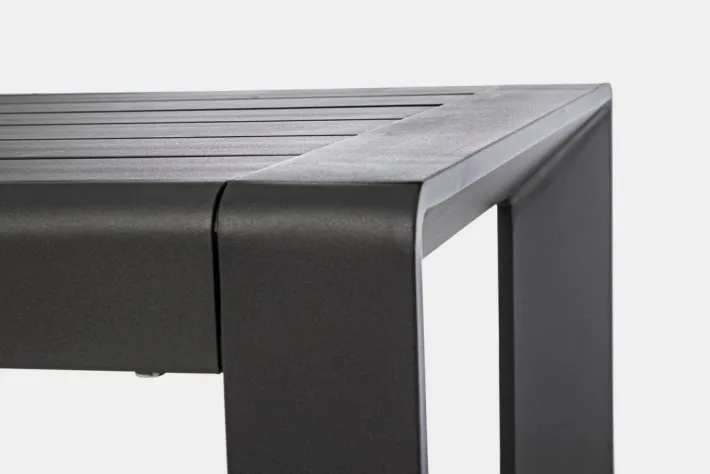 Bizzotto Salotti Completi>SALOTTO ANGOLARE IN ALLUMINIO ANTRACITE CX23 - KONNOR