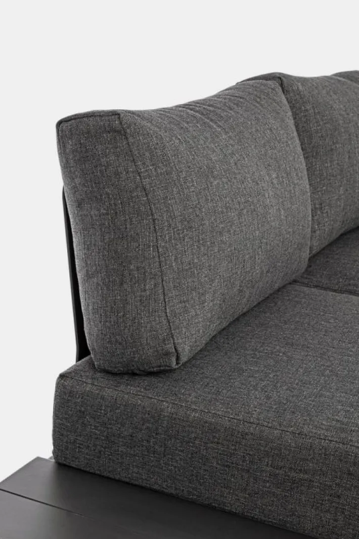 Bizzotto Salotti Completi>SALOTTO ANGOLARE IN ALLUMINIO ANTRACITE CX23 - KONNOR