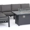 Bizzotto Salotti Completi>SALOTTO ANGOLARE IN ALLUMINIO ANTRACITE PG61 - HENDRIX