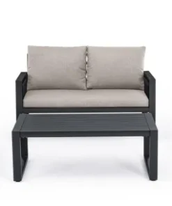 Bizzotto Salotti Completi>SALOTTO IN ALLUMINIO ANTRACITE LH32 - CAPTIVA