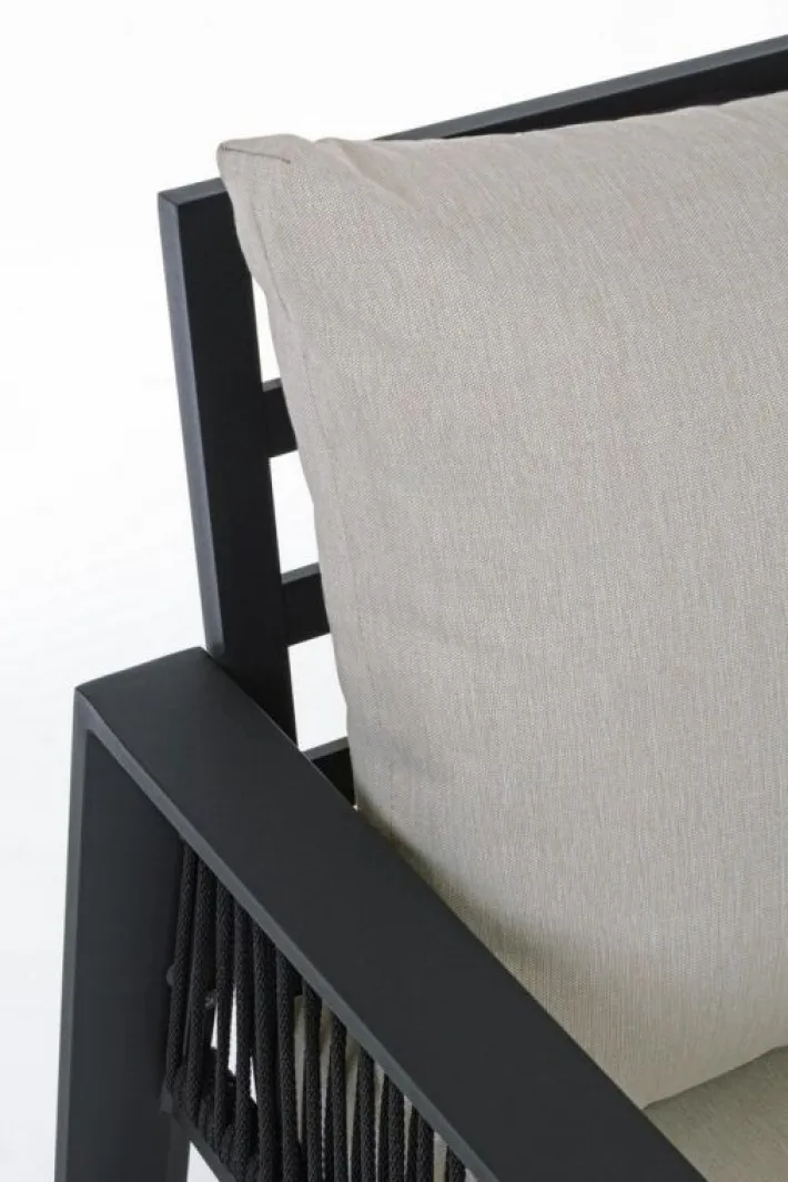 Bizzotto Salotti Completi>SALOTTO IN ALLUMINIO ANTRACITE LH32 - CAPTIVA
