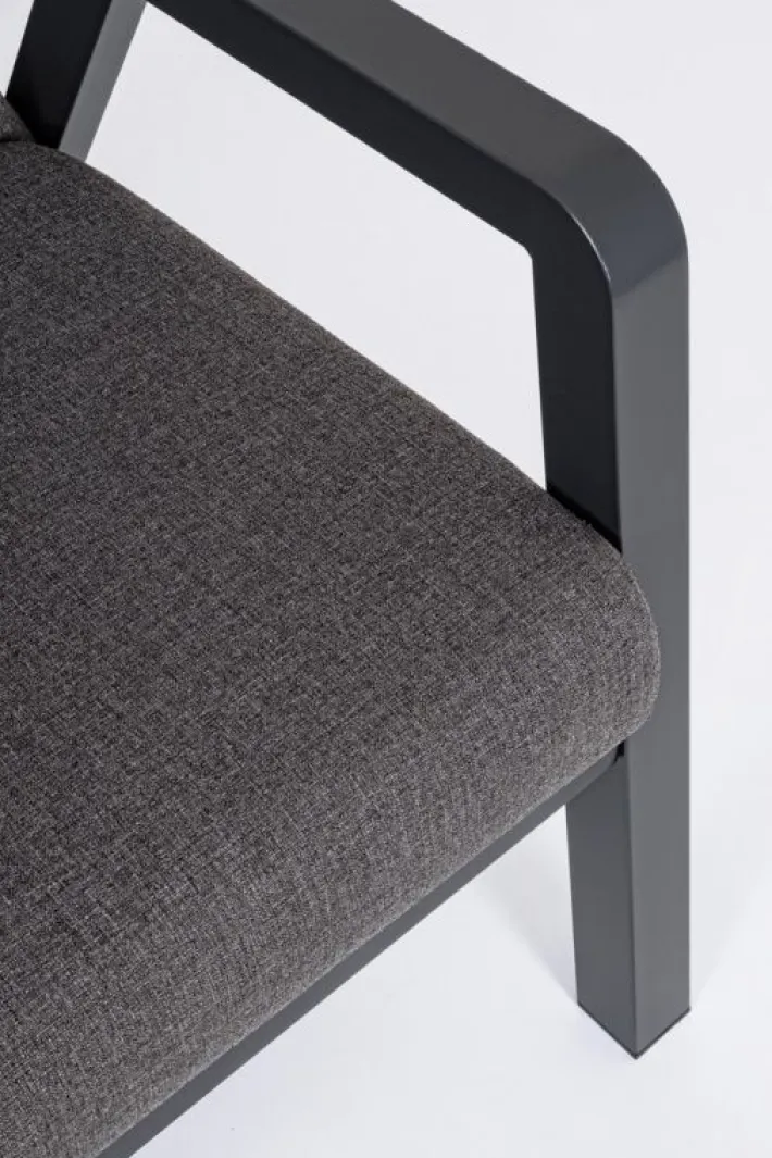 Bizzotto Salotti Completi>SALOTTO IN ALLUMINIO ANTRACITE JX55 - TRUMAN