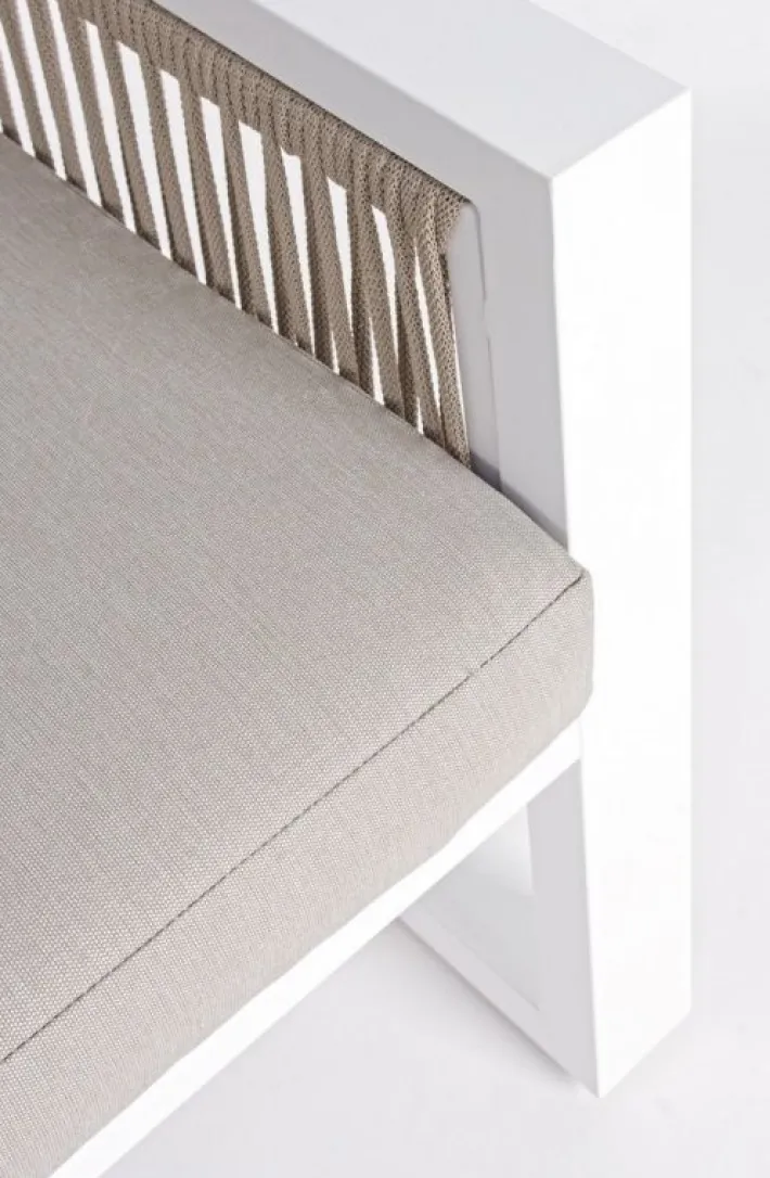 Bizzotto Salotti Completi>SALOTTO IN ALLUMINIO BIANCO LH30 - CAPTIVA
