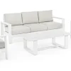 Bizzotto Salotti Completi>SALOTTO IN ALLUMINIO BIANCO YK11 - BALTIC