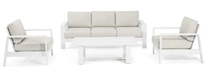 Bizzotto Salotti Completi>SALOTTO IN ALLUMINIO BIANCO YK11 - BALTIC