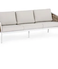 Bizzotto Salotti Completi>SALOTTO IN FIBRA SINTETICA BIANCO YK11 - MARIBELA