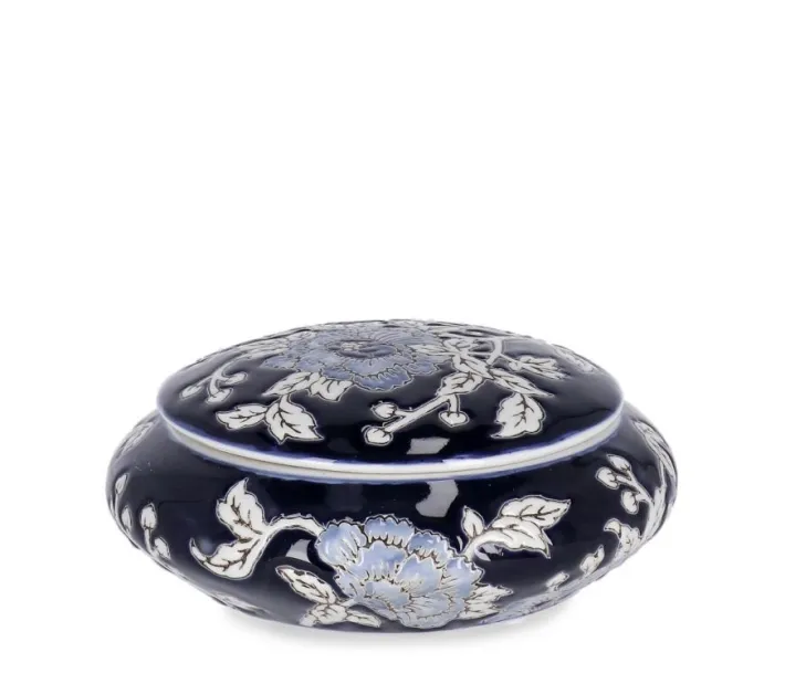 Bizzotto Coprivasi>SCATOLA MENG C-TAPPO TO BLU BIANCO D18