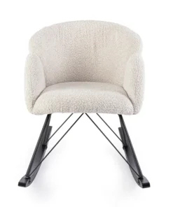 Bizzotto Poltrone E Chaise Longue>SEDIA A DONDOLO EFFETTO BOUCLE' NATURALE - SIBILLA