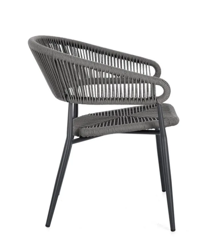 Bizzotto Sedie>SEDIA C-BR ALGAIDA ANTRACITE/GRIGIO