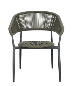 Bizzotto Sedie>SEDIA C-BR ALGAIDA ANTRACITE/VERDE