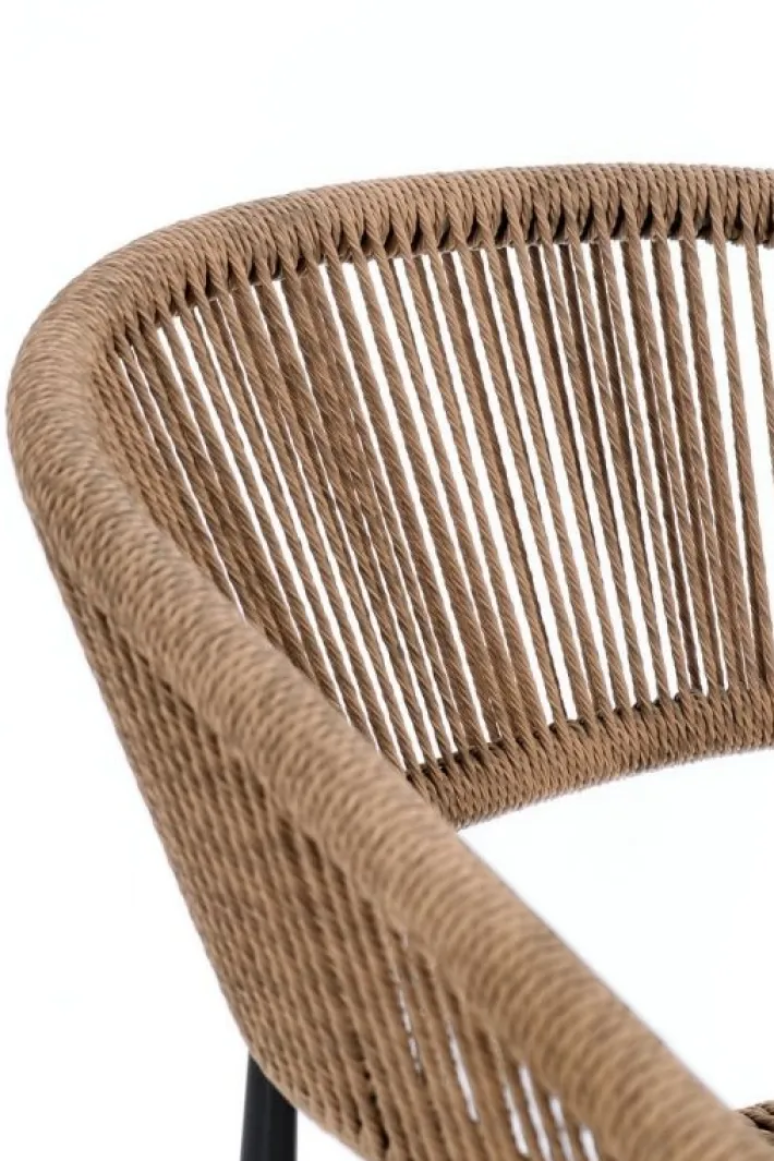Bizzotto Sedie>SEDIA C-BR ALGAIDA ANTRACITE/NATURAL