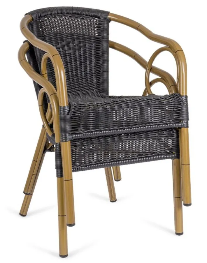 Bizzotto Sedie>SEDIA C-BR CALA DARK