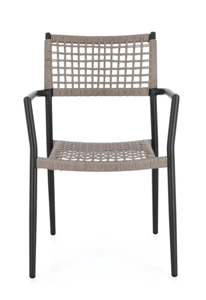 Bizzotto Sedie>SEDIA C-BR CALETA ANTRACITE/KHAKI