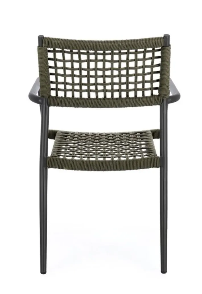 Bizzotto Sedie>SEDIA C-BR CALETA ANTRACITE/VERDE