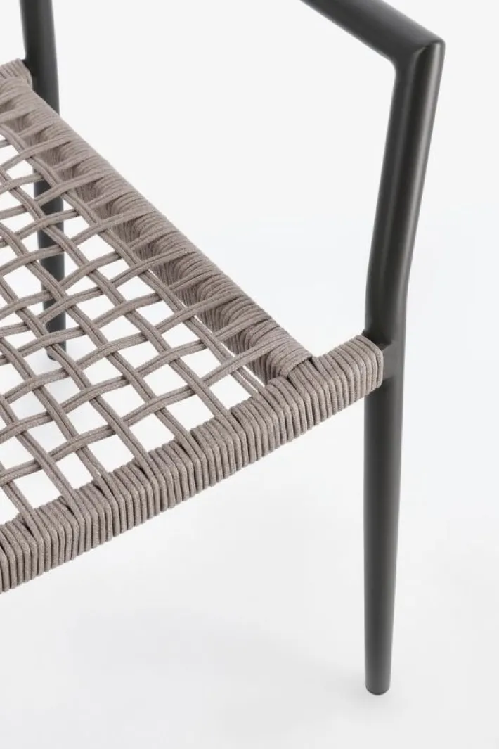 Bizzotto Sedie>SEDIA C-BR CALETA ANTRACITE/KHAKI