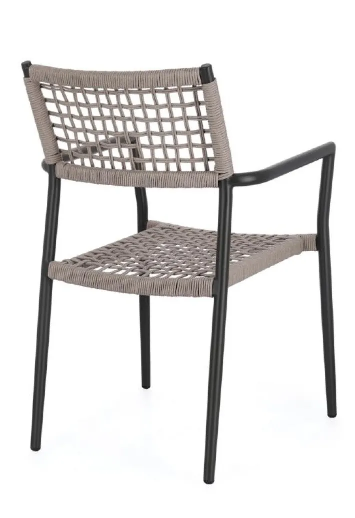 Bizzotto Sedie>SEDIA C-BR CALETA ANTRACITE/KHAKI