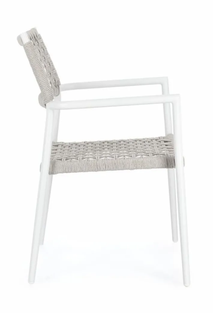 Bizzotto Sedie>SEDIA C-BR CALETA BIANCO