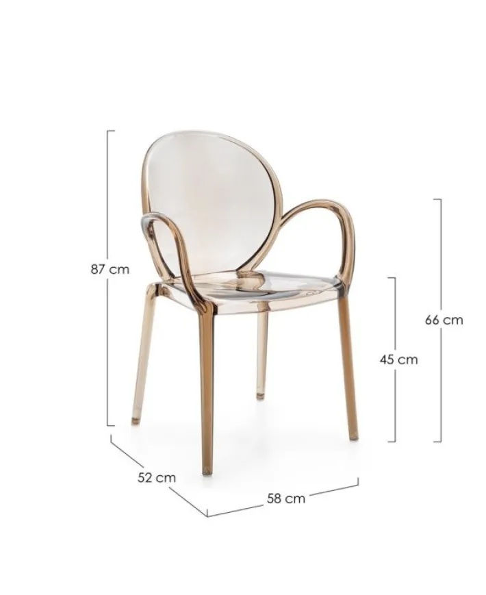 Bizzotto Sedie>SEDIA C-BR CAMILLA COFFEE