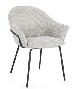 Bizzotto Sedie>SEDIA C-BR CASSIDY NERO/GRIGIO CHIARO