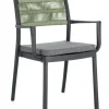Bizzotto Sedie>SEDIA C-BR C-C ALVIN ANTRACITE/VERDE