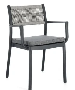 Bizzotto Sedie>SEDIA C-BR C-C ALVIN ANTRACITE/GRIGIO CH