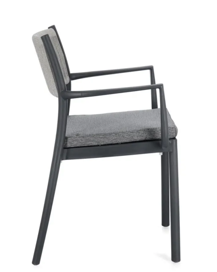 Bizzotto Sedie>SEDIA C-BR C-C ALVIN ANTRACITE/GRIGIO CH