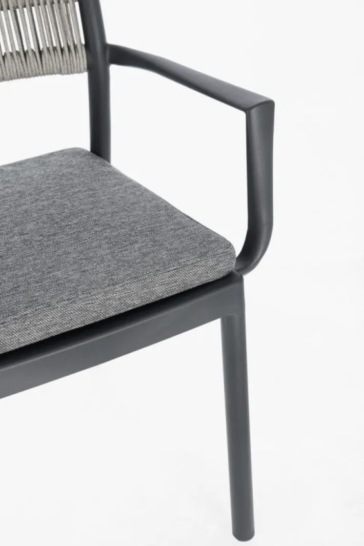 Bizzotto Sedie>SEDIA C-BR C-C ALVIN ANTRACITE/GRIGIO CH