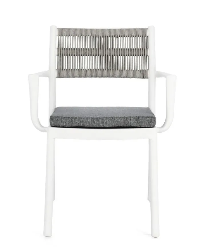 Bizzotto Sedie>SEDIA C-BR C-C ALVIN BIANCO/GRIGIO CH.
