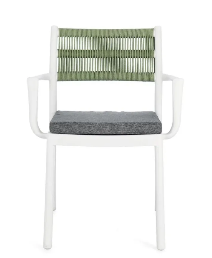 Bizzotto Sedie>SEDIA C-BR C-C ALVIN BIANCO/VERDE