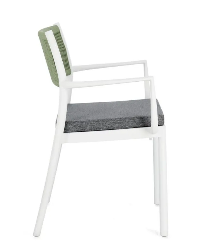 Bizzotto Sedie>SEDIA C-BR C-C ALVIN BIANCO/VERDE