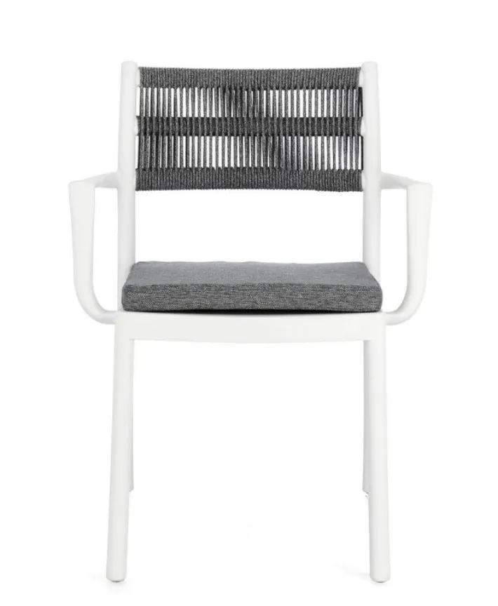 Bizzotto Sedie>SEDIA C-BR C-C ALVIN BIANCO/GRIGIO SCURO