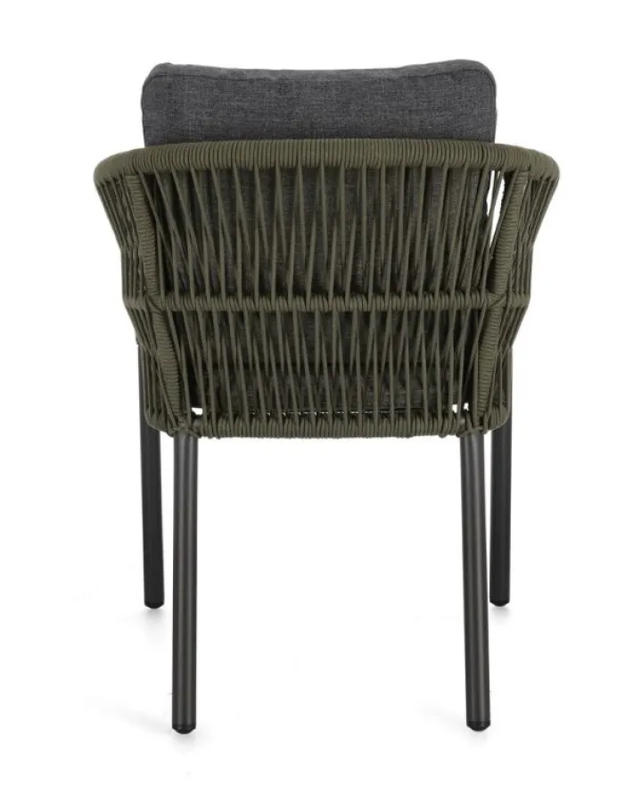 Bizzotto Sedie>SEDIA C-BR C-C GALDANA ANTRACITE/VERDE