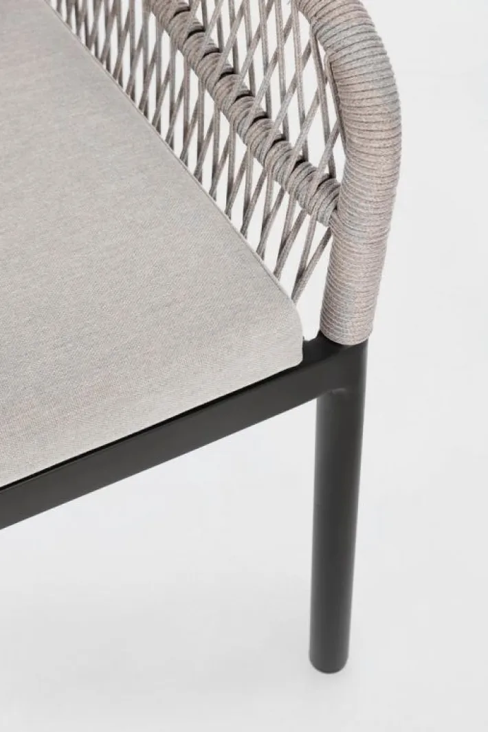 Bizzotto Sedie>SEDIA C-BR C-C GALDANA ANTRACITE/KHAKI