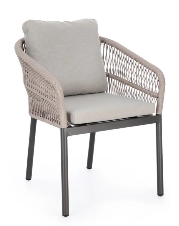 Bizzotto Sedie>SEDIA C-BR C-C GALDANA ANTRACITE/KHAKI