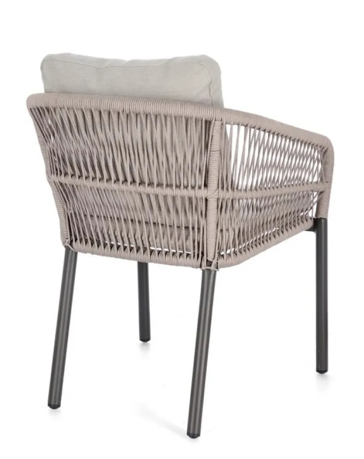 Bizzotto Sedie>SEDIA C-BR C-C GALDANA ANTRACITE/KHAKI