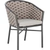 Bizzotto Sedie>SEDIA C-BR C-C MARGALIDA ANTRACITE/KHAKI