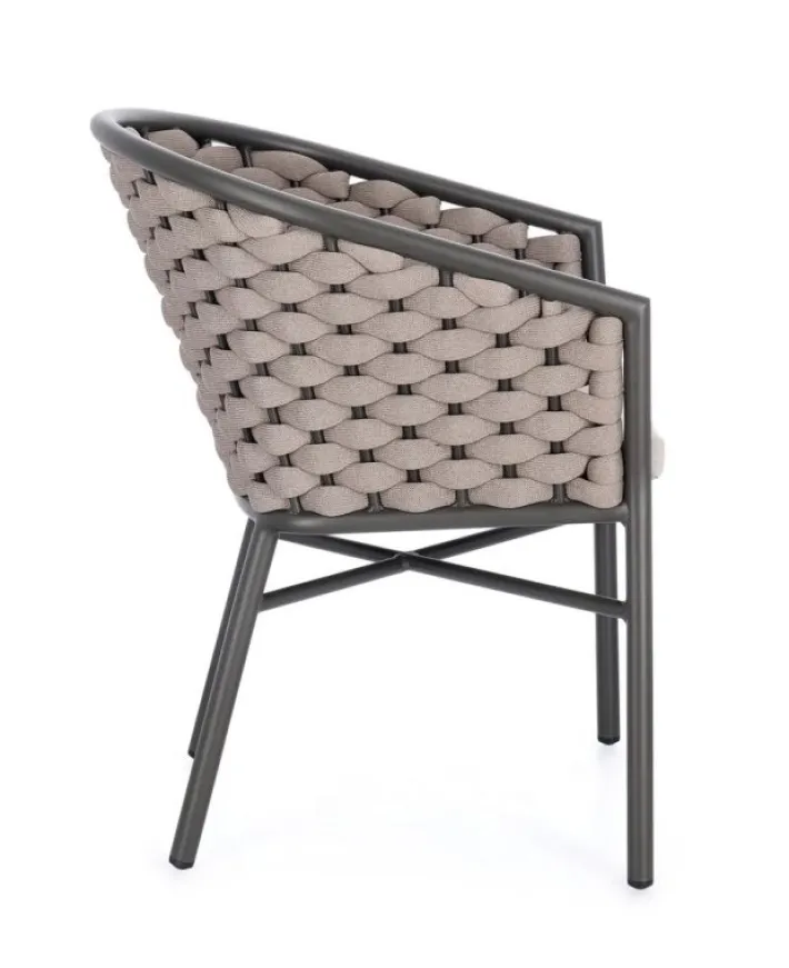 Bizzotto Sedie>SEDIA C-BR C-C MARGALIDA ANTRACITE/KHAKI