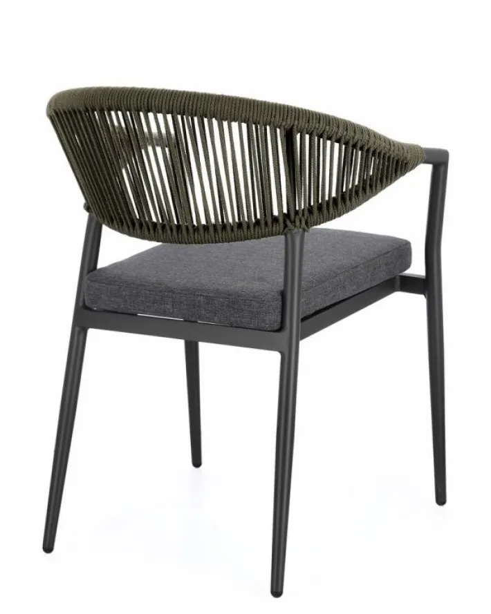 Bizzotto Sedie>SEDIA C-BR C-C MILLOR ANTRACITE/VERDE