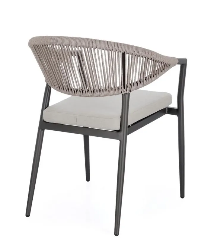 Bizzotto Sedie>SEDIA C-BR C-C MILLOR ANTRACITE/KHAKI
