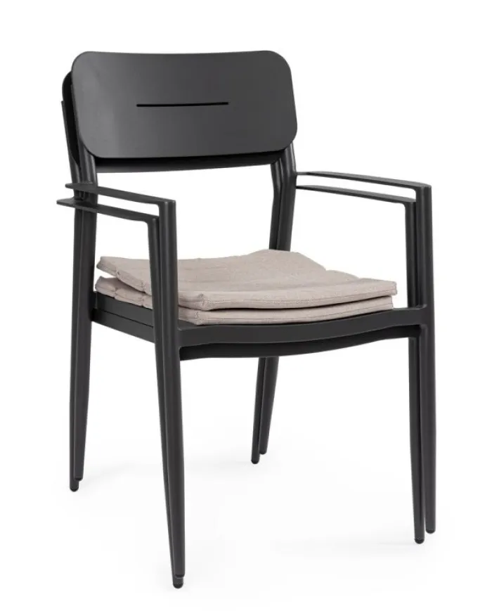 Bizzotto Sedie>SEDIA C-BR C-C NEBULA ANTRACITE YK13